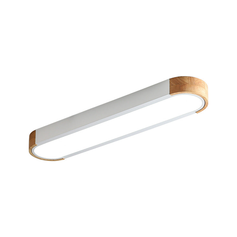 Valentina Minimalismo LED Plafoniera LED Legno Acrilico Bianca/Verde Soggiorno/Camera da Letto