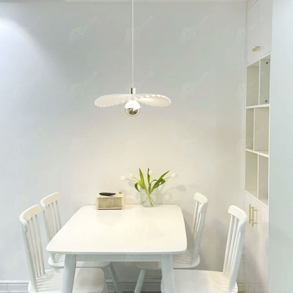 Arisha Nordic Foglia Lampade a Sospensione Bianco Metallo Resina