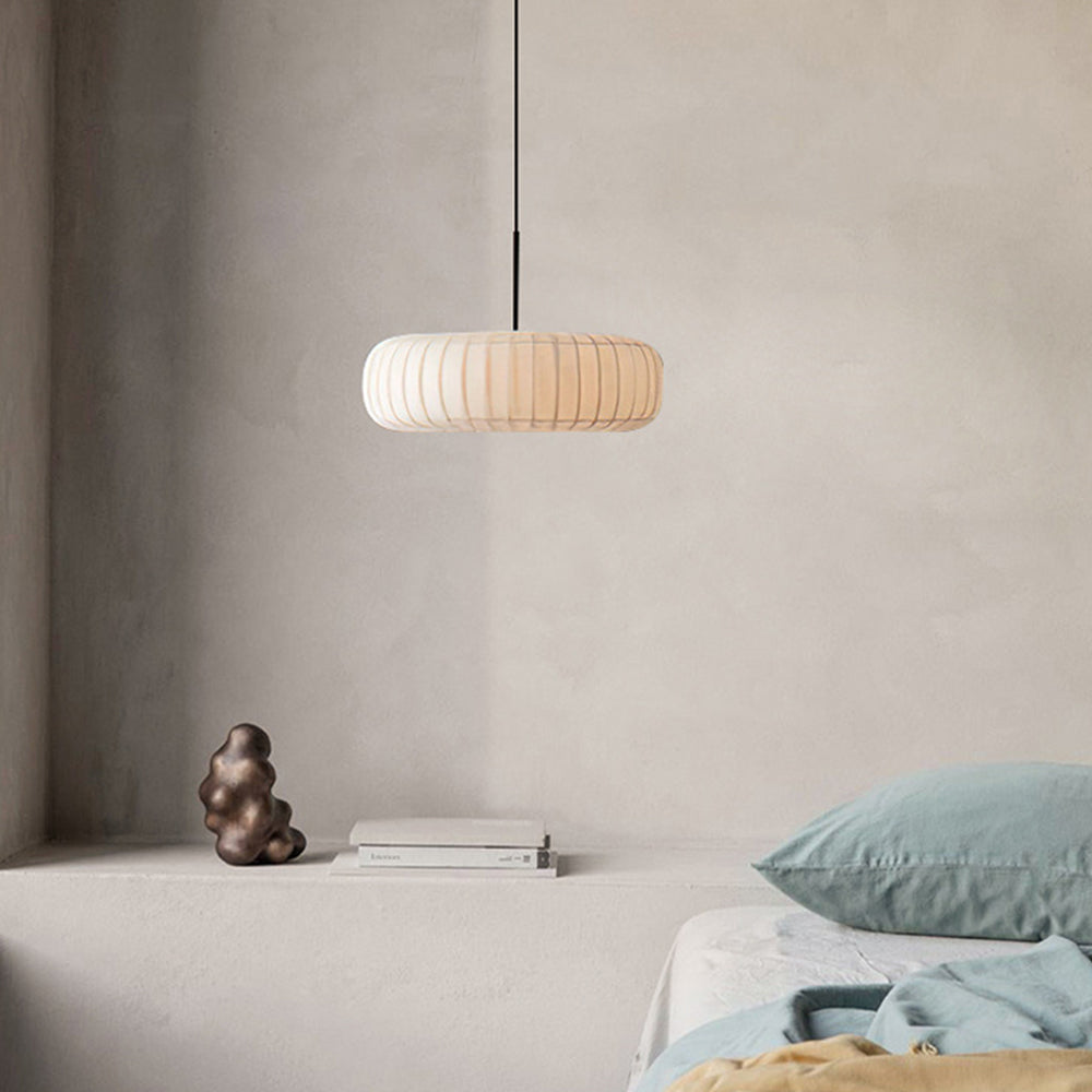 Ritta Creativo Rotondo Lampade a Sospensione Tessuto Soggiorno