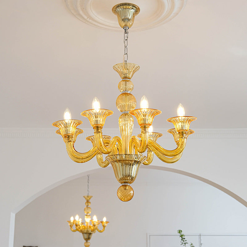 Silva Retro Lampadari Metallo Vetro Sala da Pranzo Soggiorno