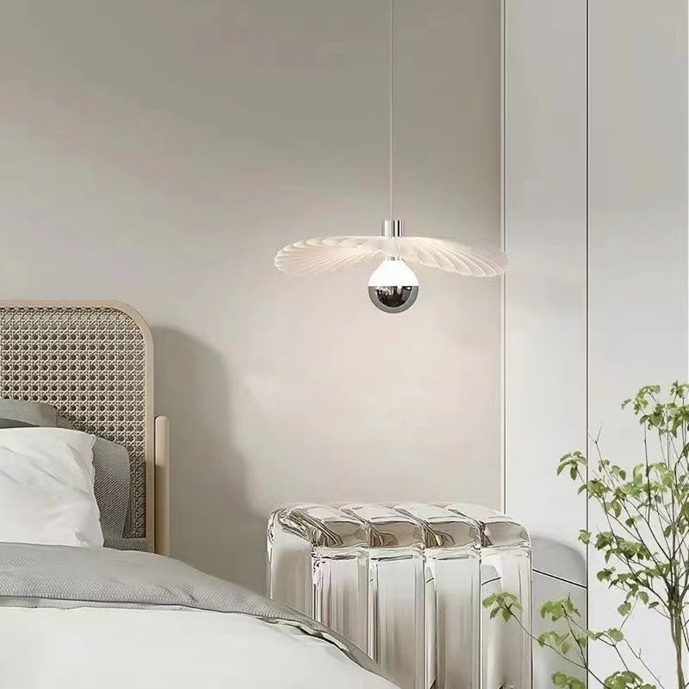 Arisha Nordic Foglia Lampade a Sospensione Bianco Metallo Resina