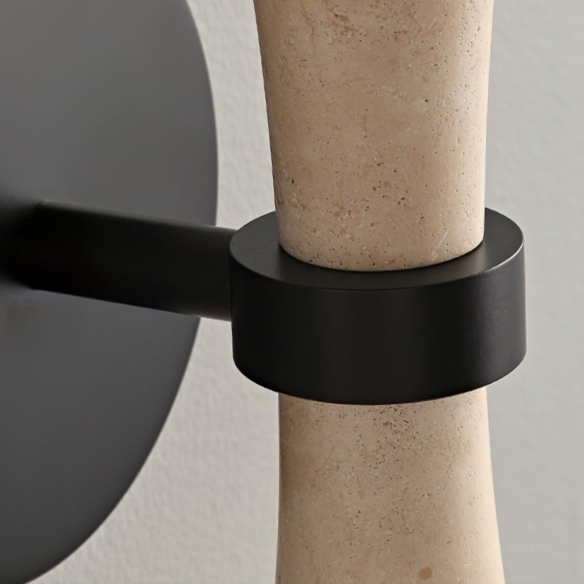 Oloriel Sculptural Travertine Wall Light - Neutralighting