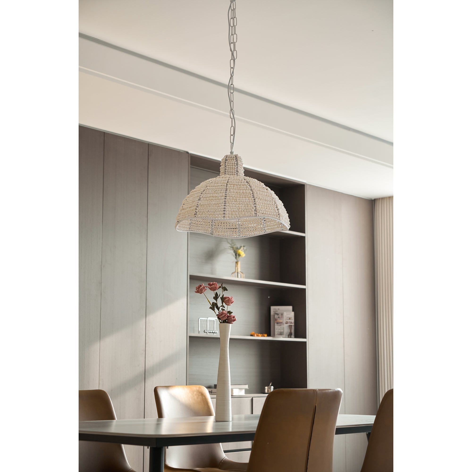 Veliraris Postmodern Luxury Metal Wood Pendant Lamp - Lamp Copper
