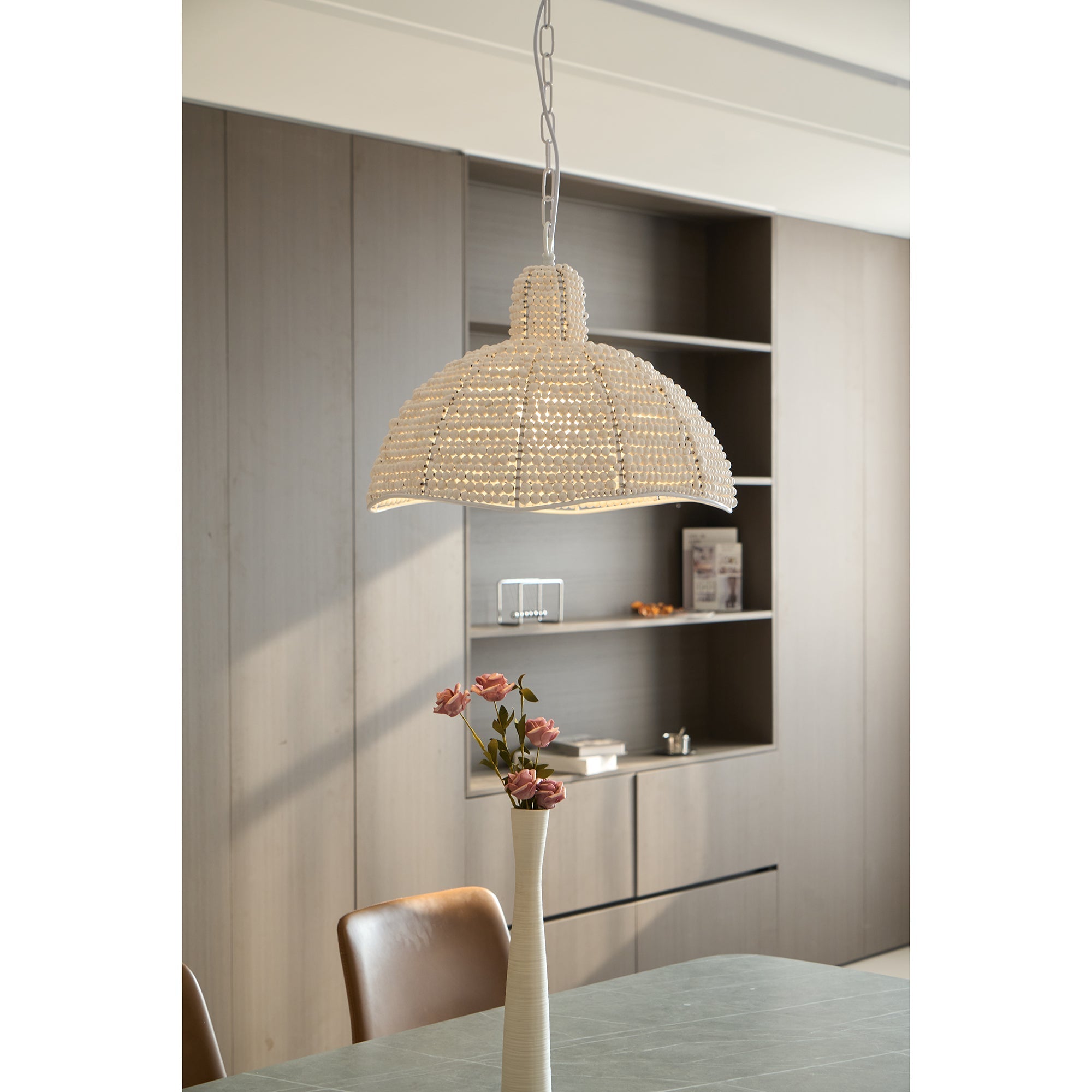 Veliraris Postmodern Luxury Metal Wood Pendant Lamp - Lamp Copper
