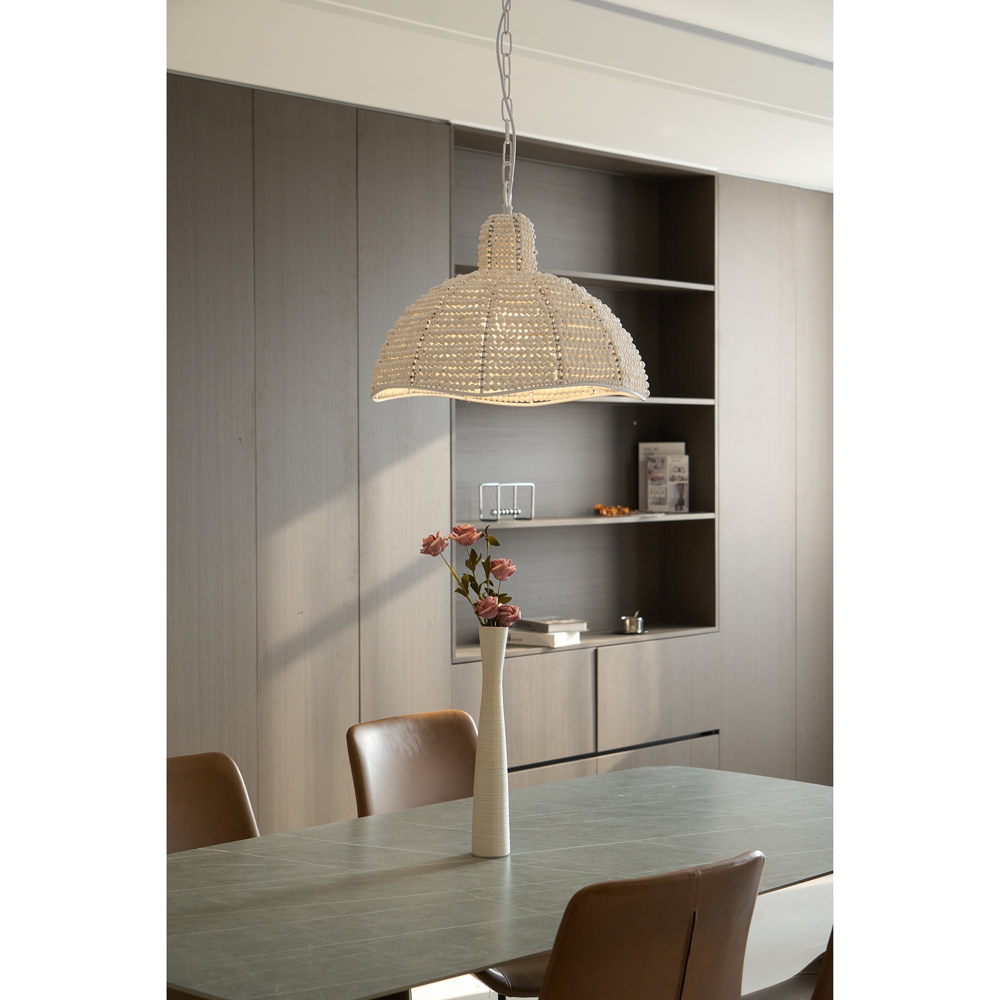 Veliraris Postmodern Luxury Metal Wood Pendant Lamp - Lamp Copper