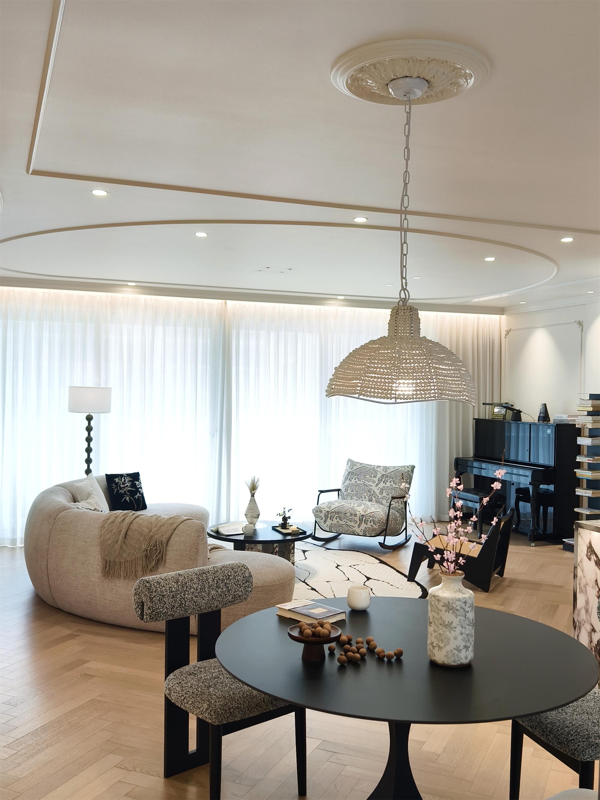 Veliraris Postmodern Luxury Metal Wood Pendant Lamp - Lamp Copper