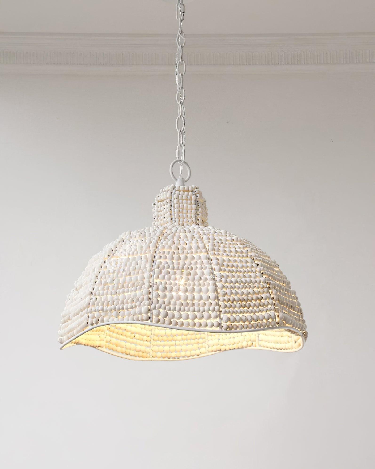 Obispo Wood Beads Pendant Lamp - Blowlighting
