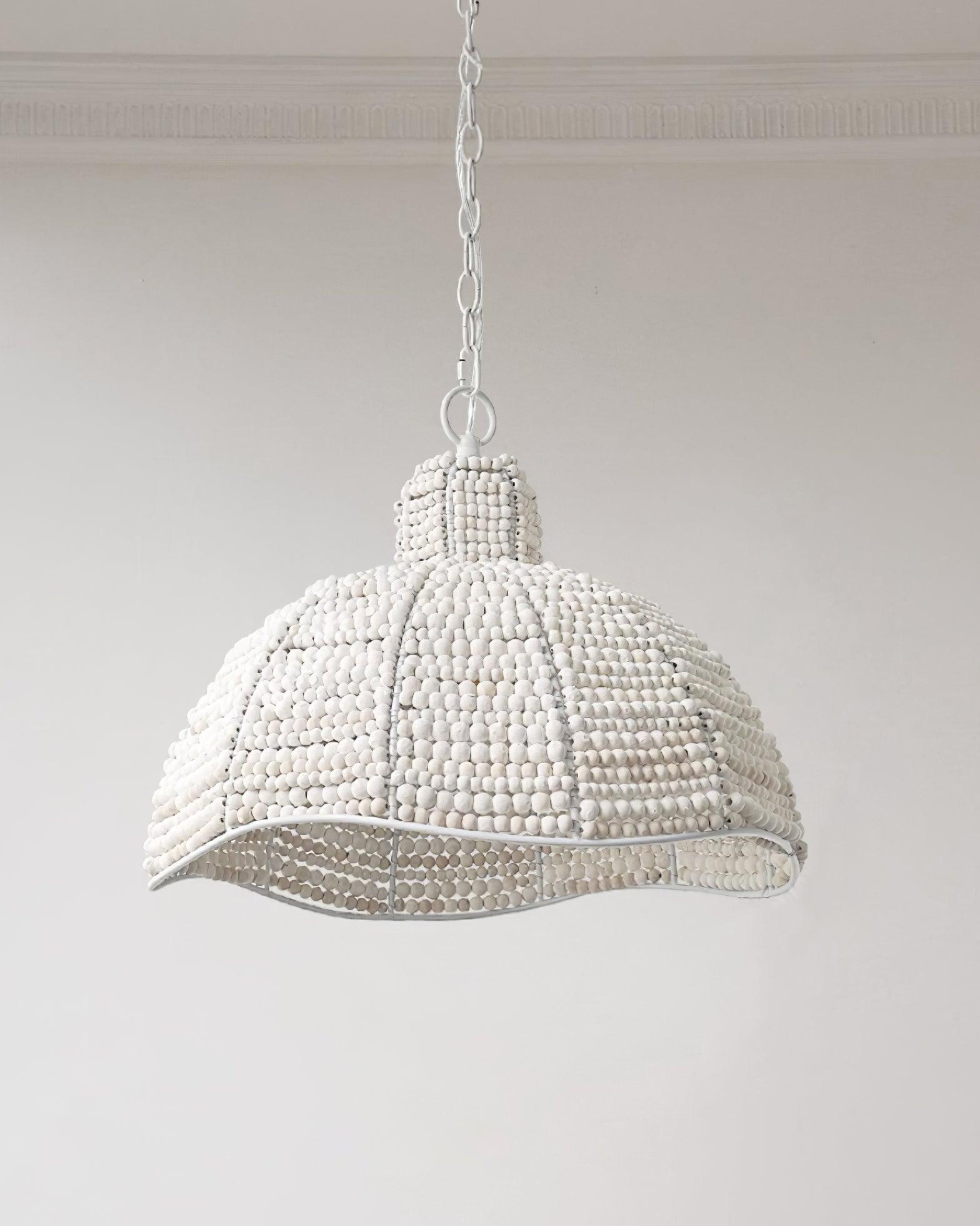 Obispo Wood Beads Pendant Lamp - Blowlighting