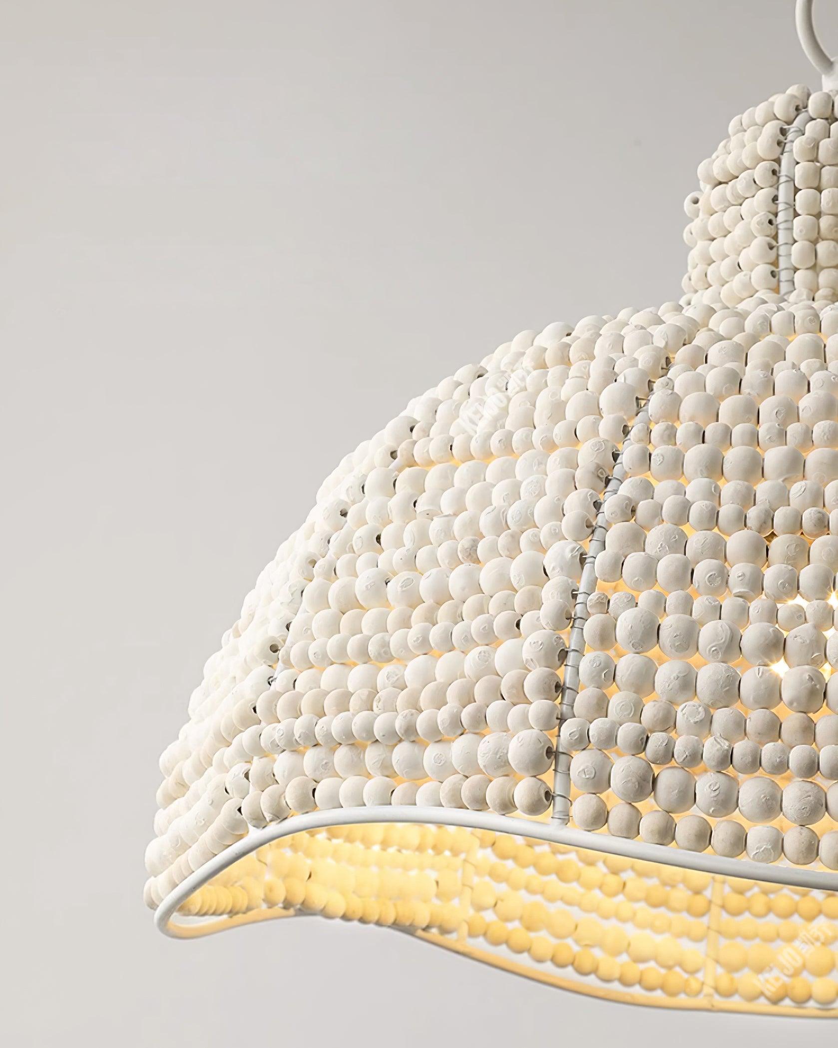 Obispo Wood Beads Pendant Lamp - Blowlighting