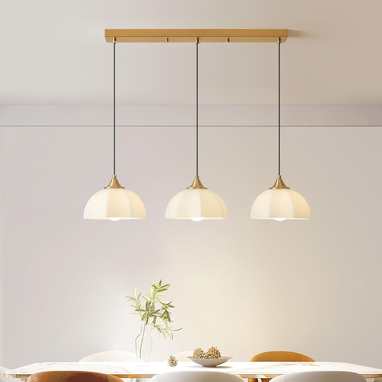 Octagonal Glass Bowl Chandelier - Blowlighting