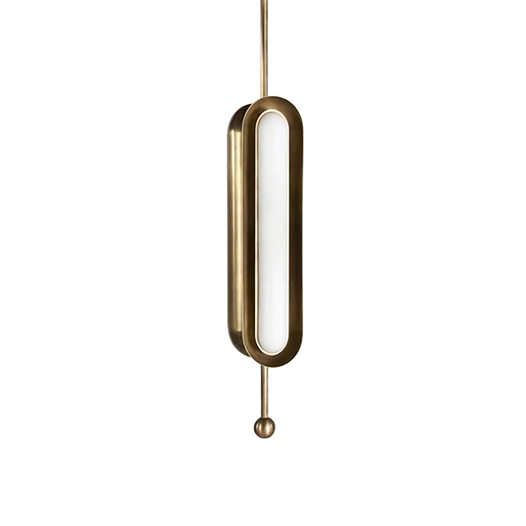 Lyvinaris Geometric Brass Linear Pendant Light - Blowlighting