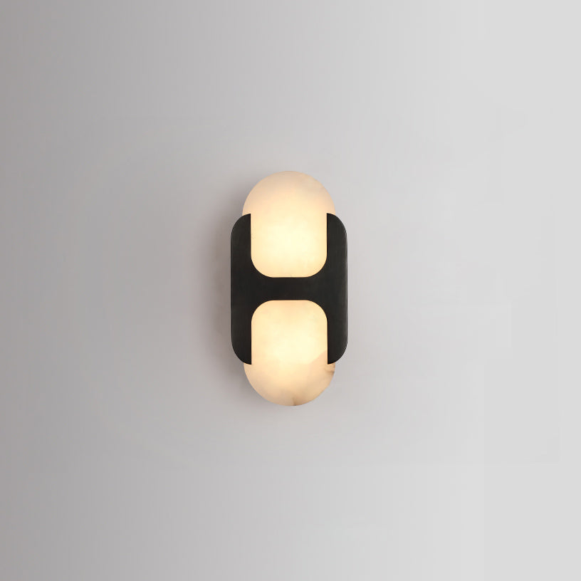 Lylaearis Modern Minimalist Alabaster Wall Lamp - Lamp Copper