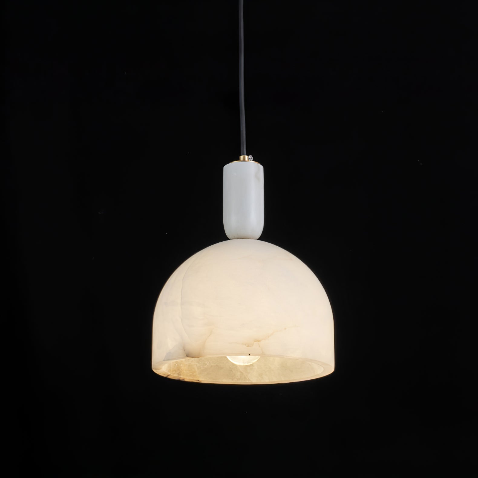 Ulcaris Modern Minimalist Alabaster Pendnat Light - Lamp Copper