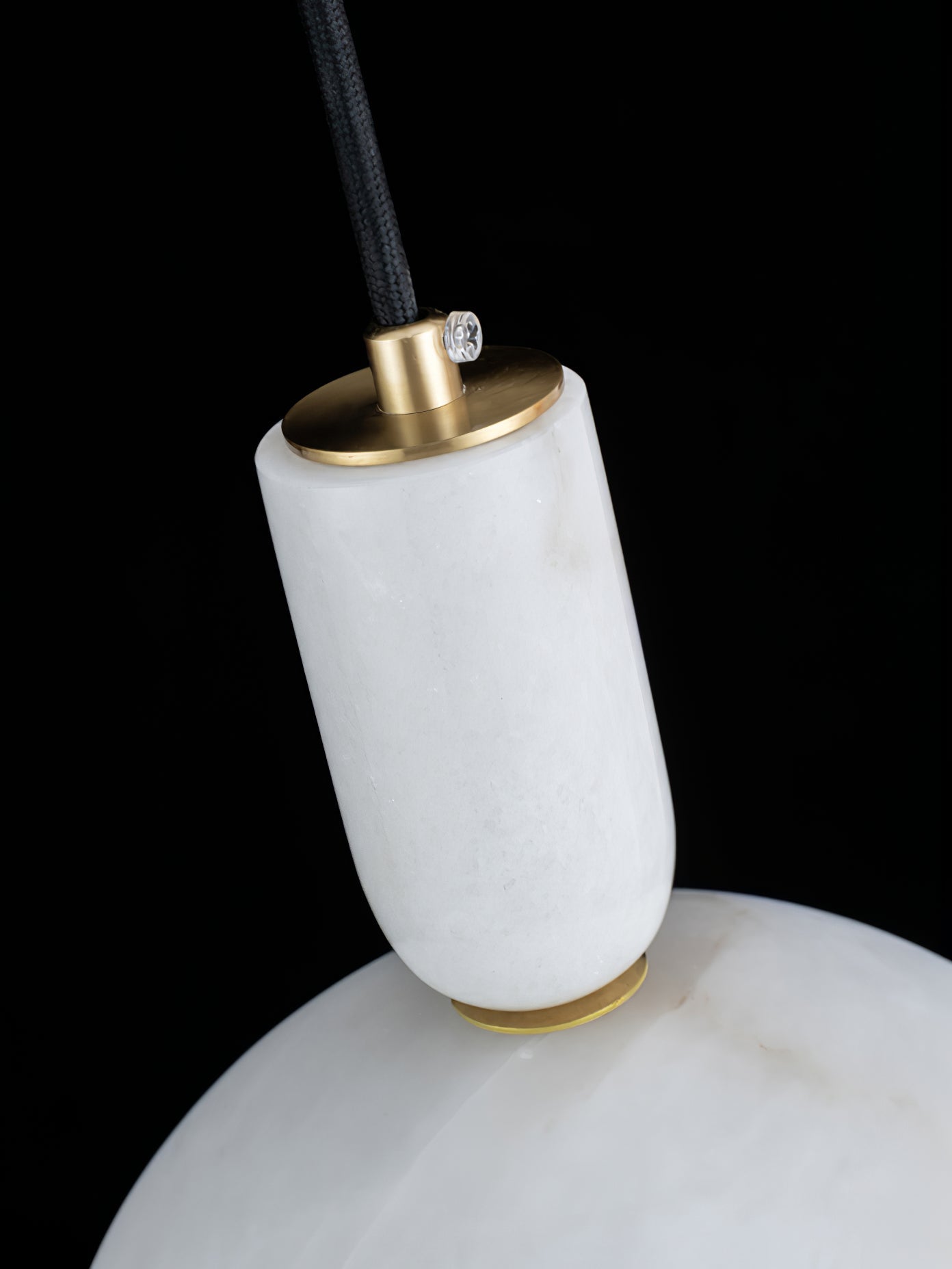 Ulcaris Modern Minimalist Alabaster Pendnat Light - Lamp Copper
