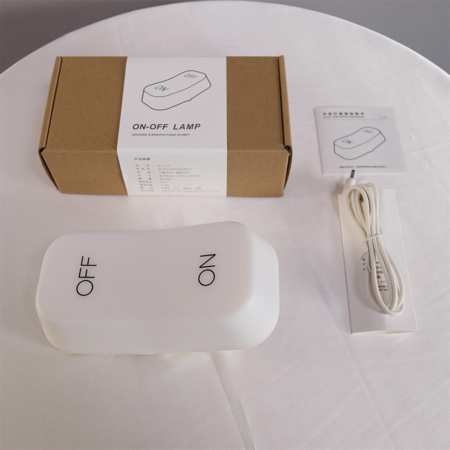 On-Off Gravity Senaor Night Lamp (built-in battery) - Lamp Copper