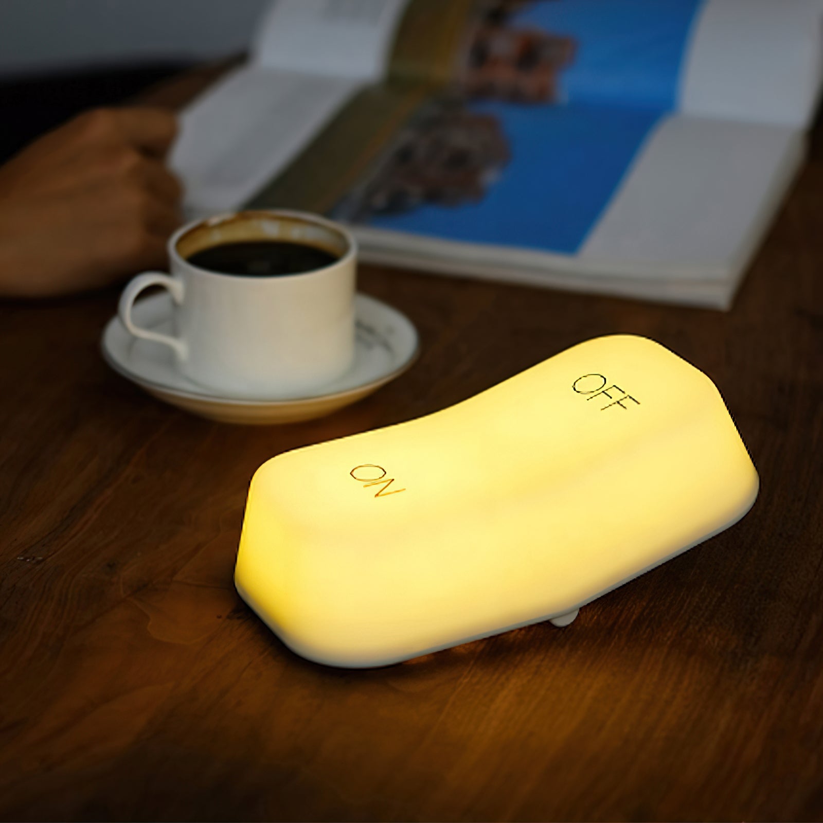On-Off Gravity Senaor Night Lamp (built-in battery) - Lamp Copper