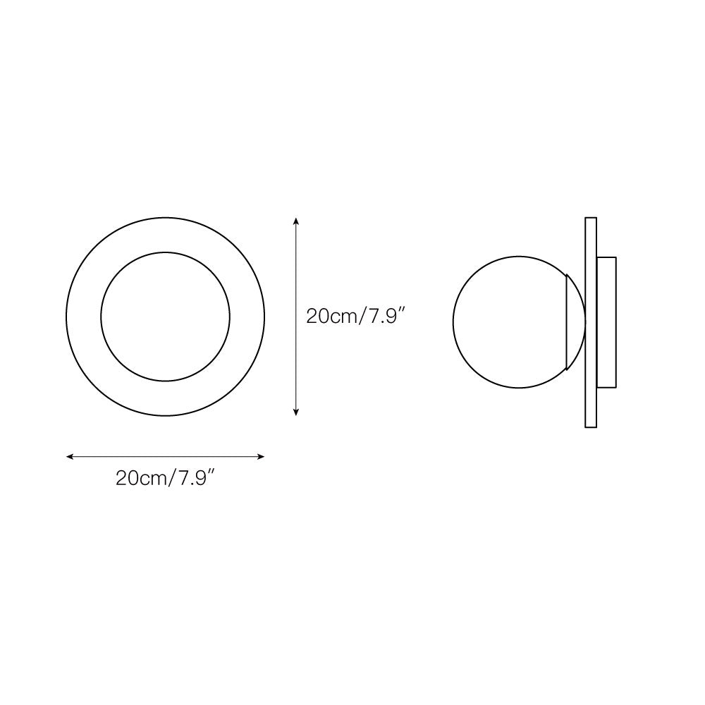 Ovyna Modern Minimalist Onyx Glass Wall Lamp - Lamp Copper