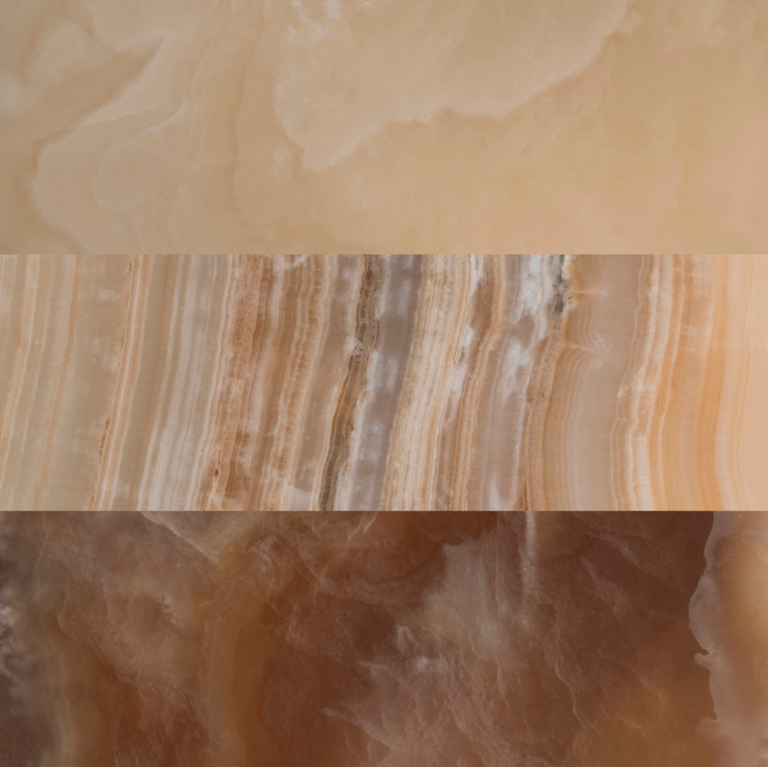 Utalira Modern Minimalist Arch Glass Onyx Wall Lamp - Lamp Copper