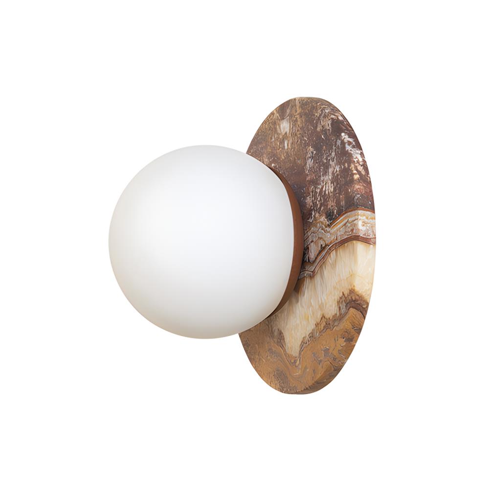 Ovyna Modern Minimalist Onyx Glass Wall Lamp - Lamp Copper