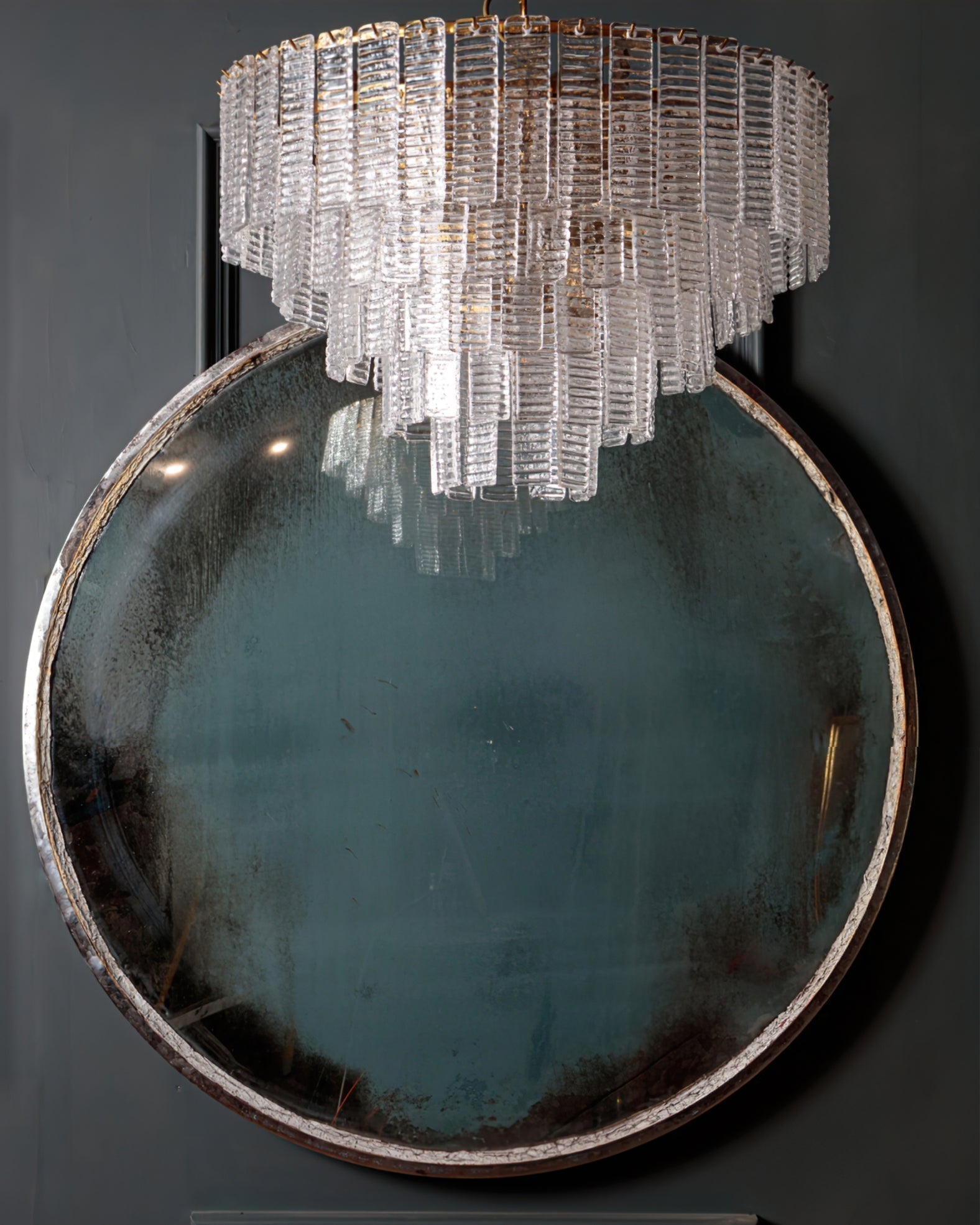 Aurora Chandelier Pink Murano Glass Layered Vintage Luxury - Neutralighting