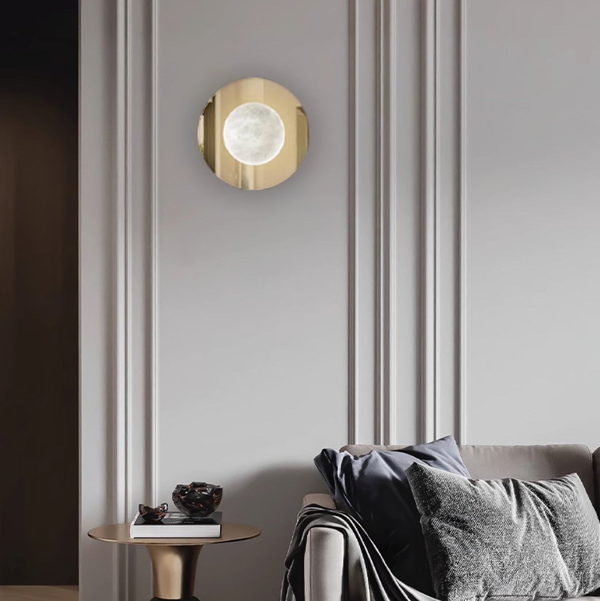 Lyra Modern Alabaster Wall Light - Neutralighting