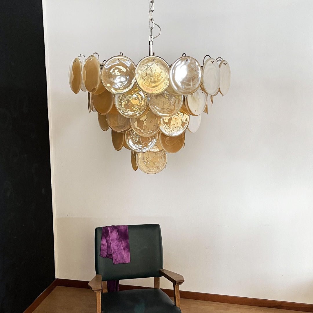 Aurora Chandelier Murano Glass Disc Classic - Blowlighting