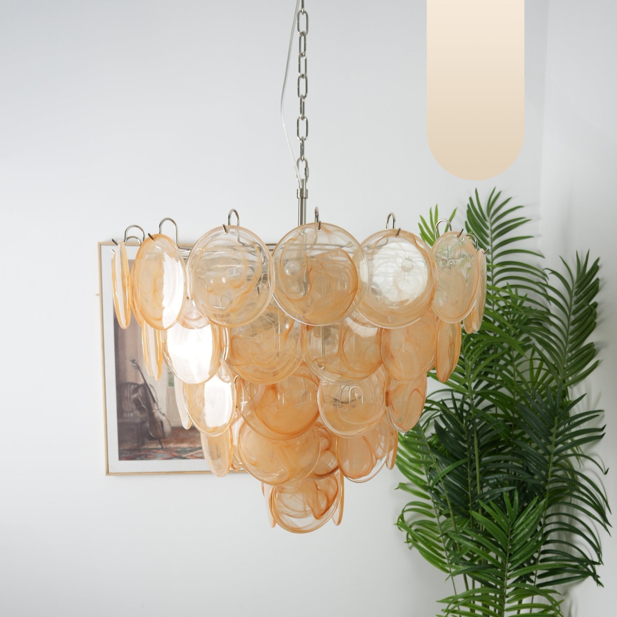 Aurora Chandelier Murano Glass Disc Classic - Blowlighting