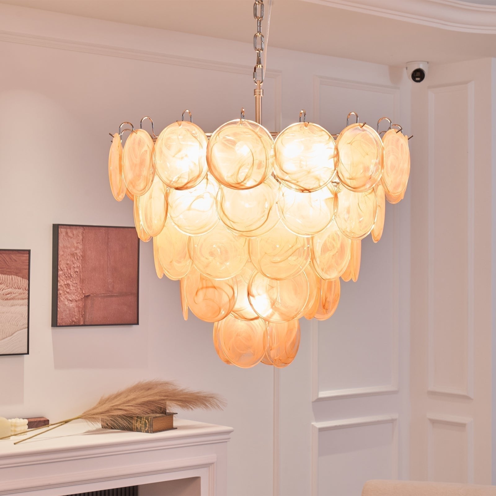 Aurora Chandelier Murano Glass Disc Classic - Blowlighting
