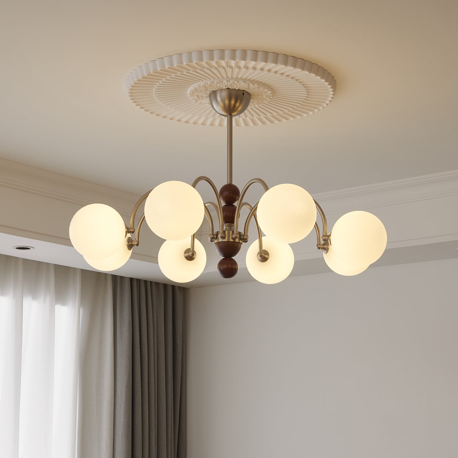 Orbital Curve Chandelier - Blowlighting