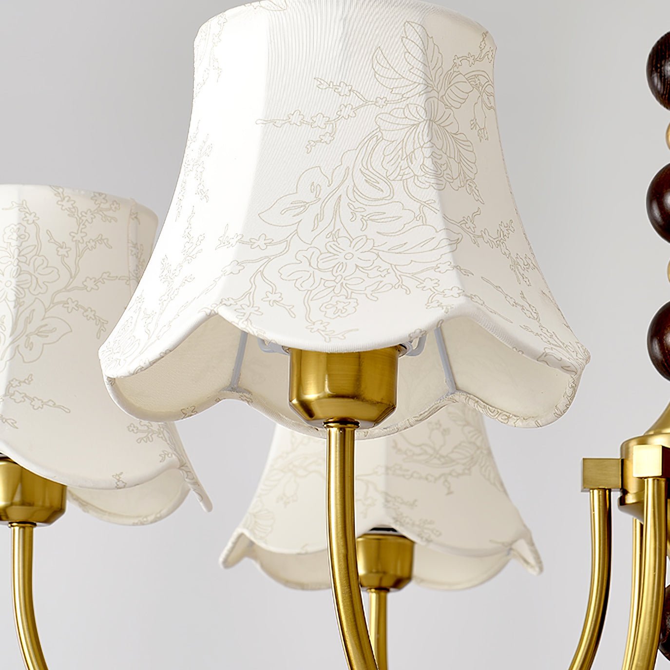 Orchid Chandelier Fabric Golden - Blowlighting