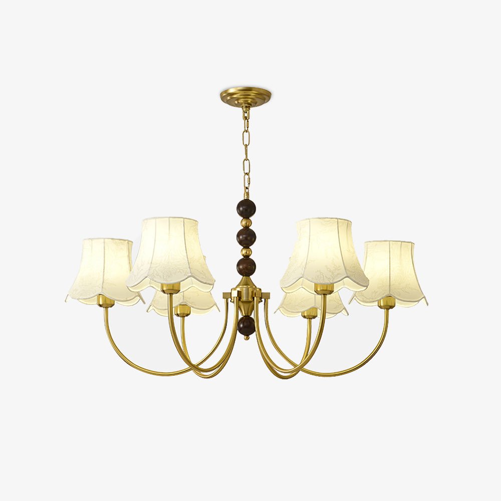 Orchid Chandelier Fabric Golden - Blowlighting
