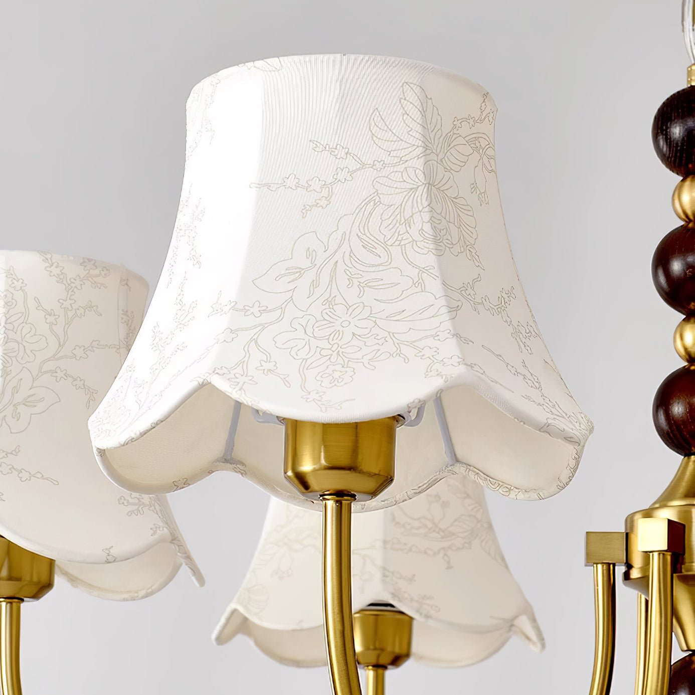 Orchid Chandelier Fabric Golden - Blowlighting