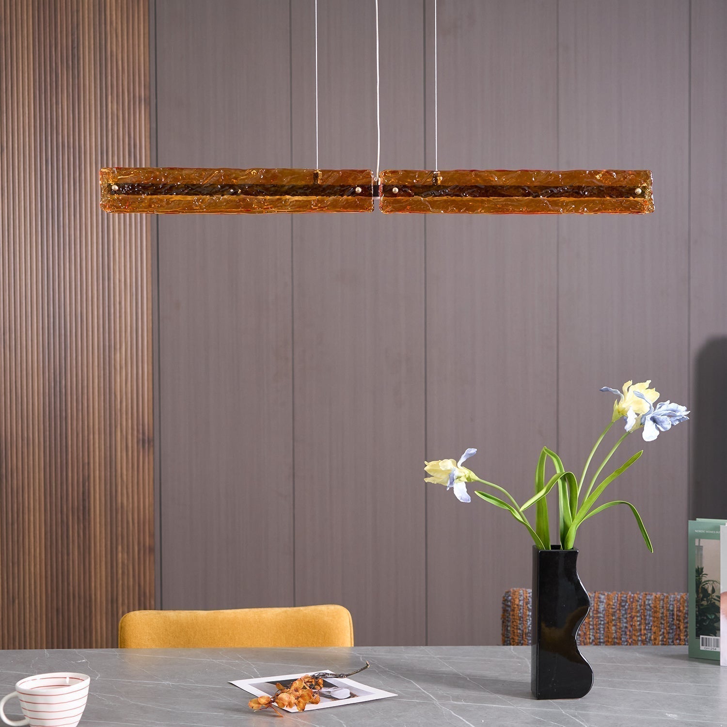 Oriona Linear Island Pendant Lamp - Blowlighting