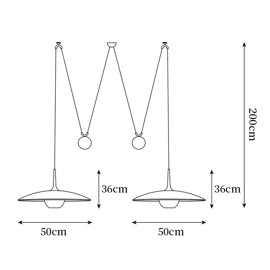 Pendant Lamp Adjustable Pulley Drop Chrome Finish Sleek Modern - Letslighting