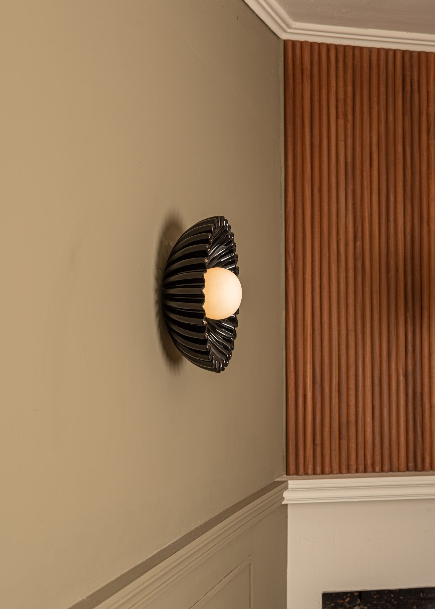 Ivvinen Premium Elegance Marble Glass Wall Lamp - Lamp Copper