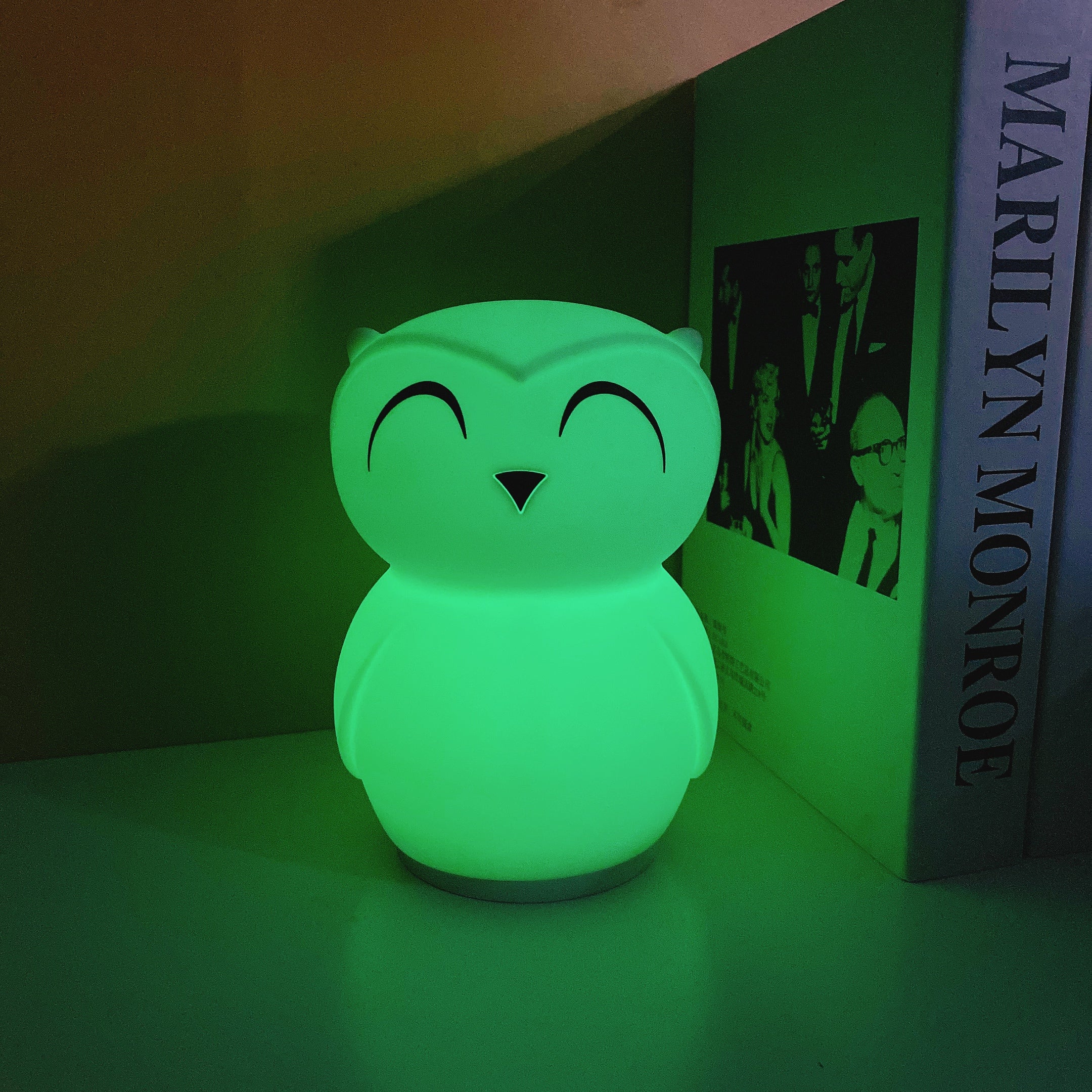 Owl Timing Night Light (built-in battery) - Lamp Copper