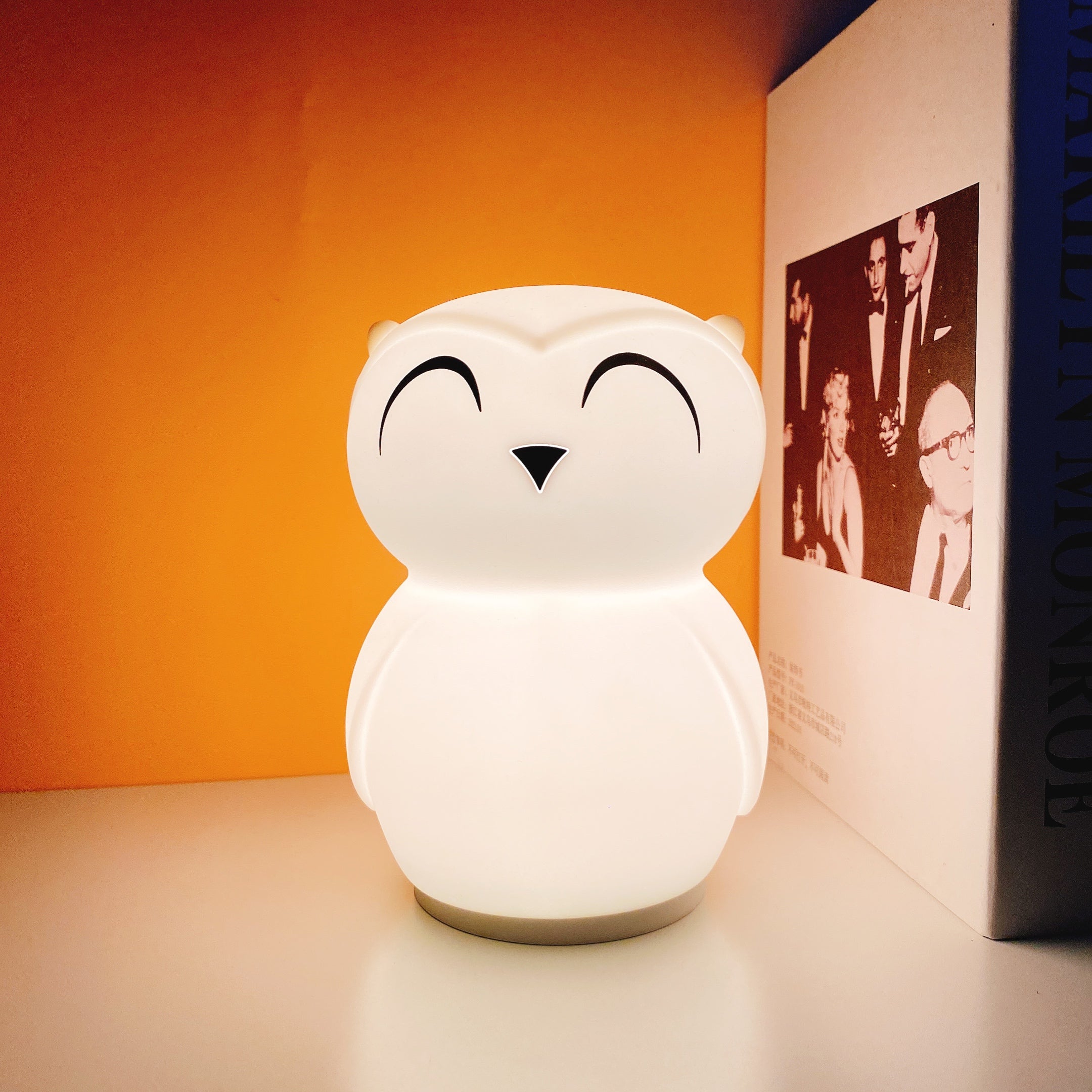 Owl Timing Night Light (built-in battery) - Lamp Copper