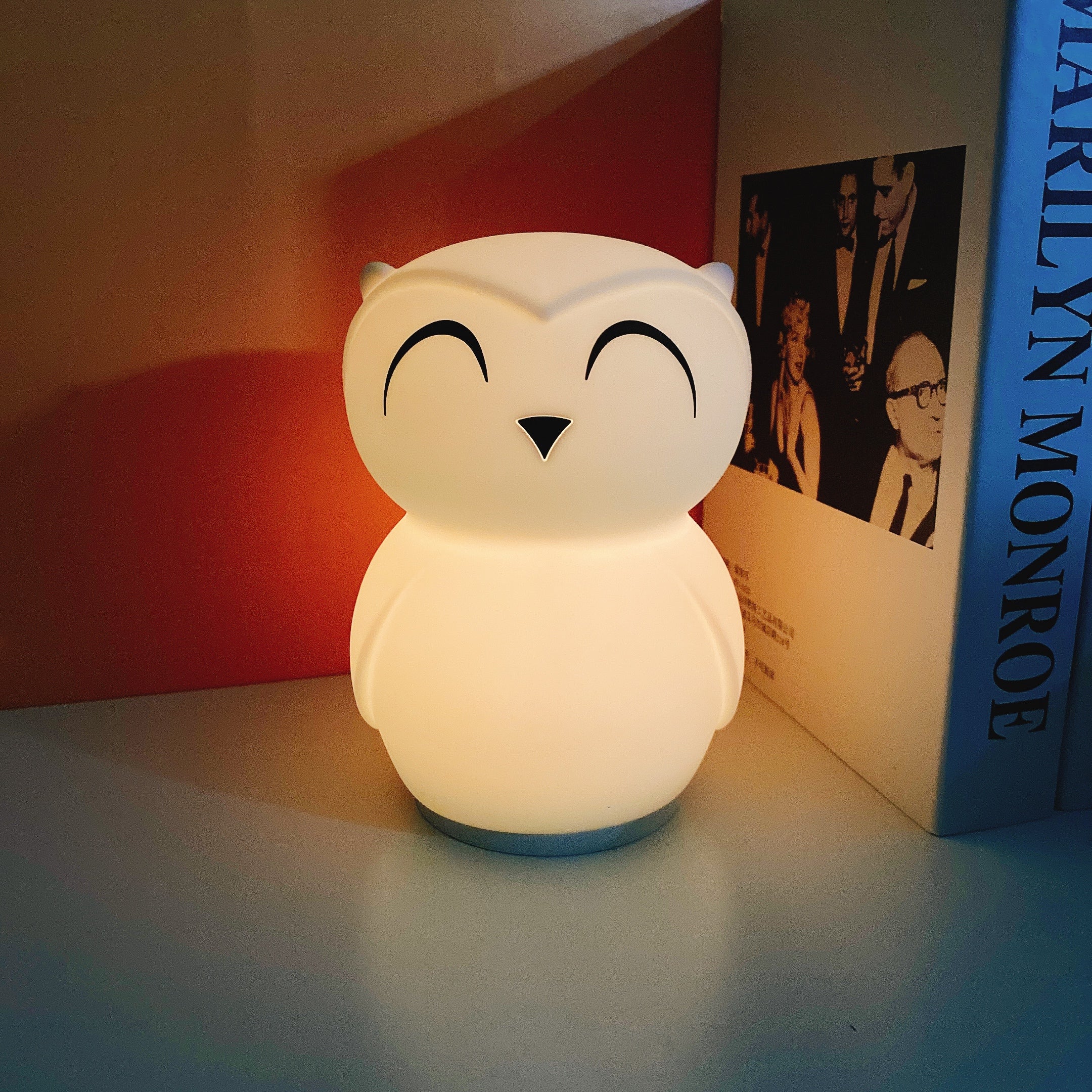 Owl Timing Night Light (built-in battery) - Lamp Copper