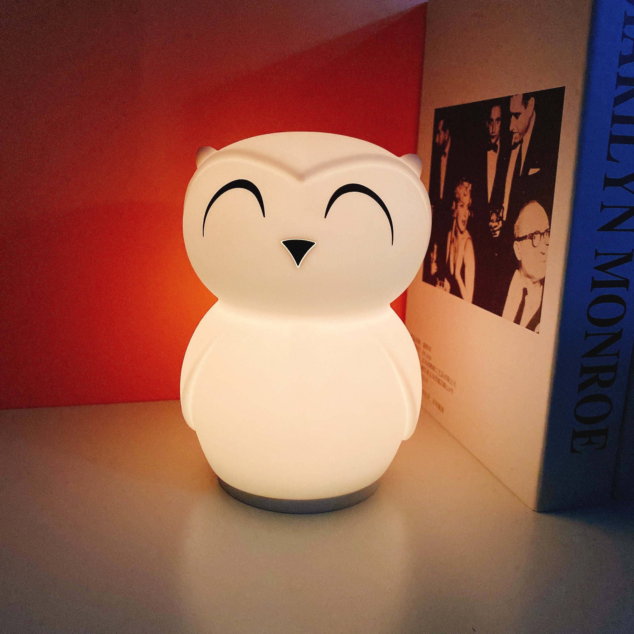 Owl Timing Night Light (built-in battery) - Lamp Copper
