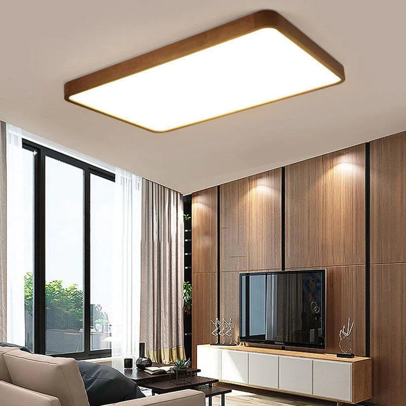 Muto Moderno LED Geometriche Plafoniere Legno/Acrilico Sala da Pranzo