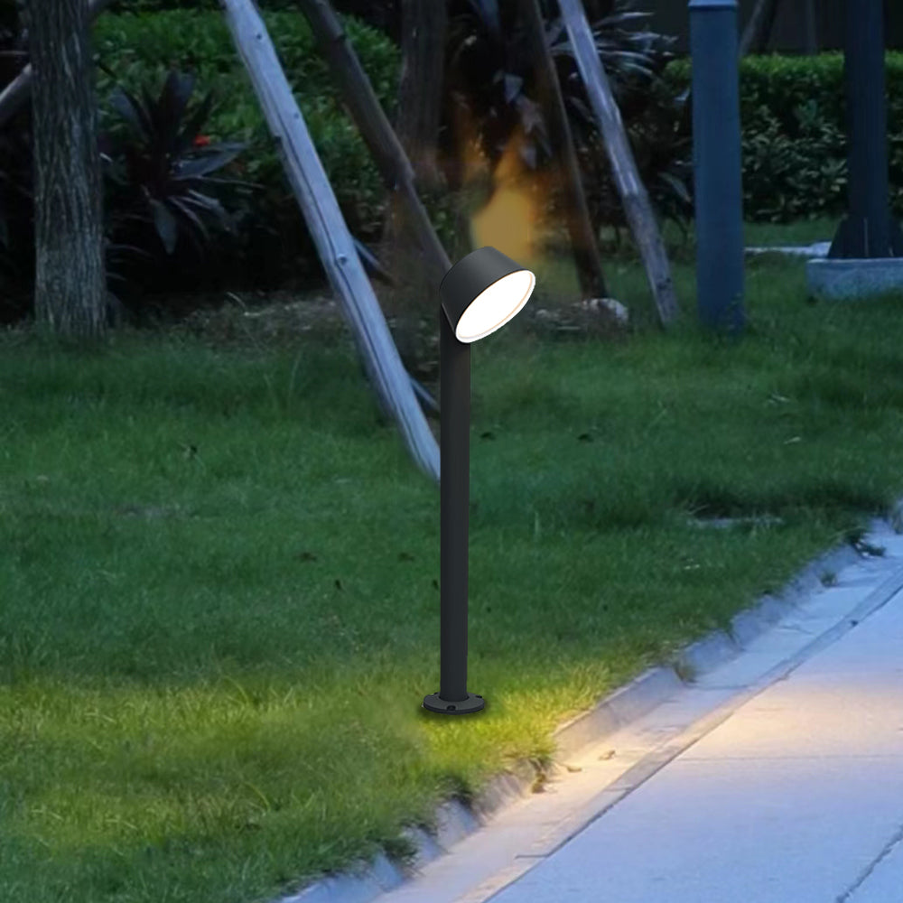 Ray Lampade da Esterno Moderno Metallo Cilindro Nero Giardino