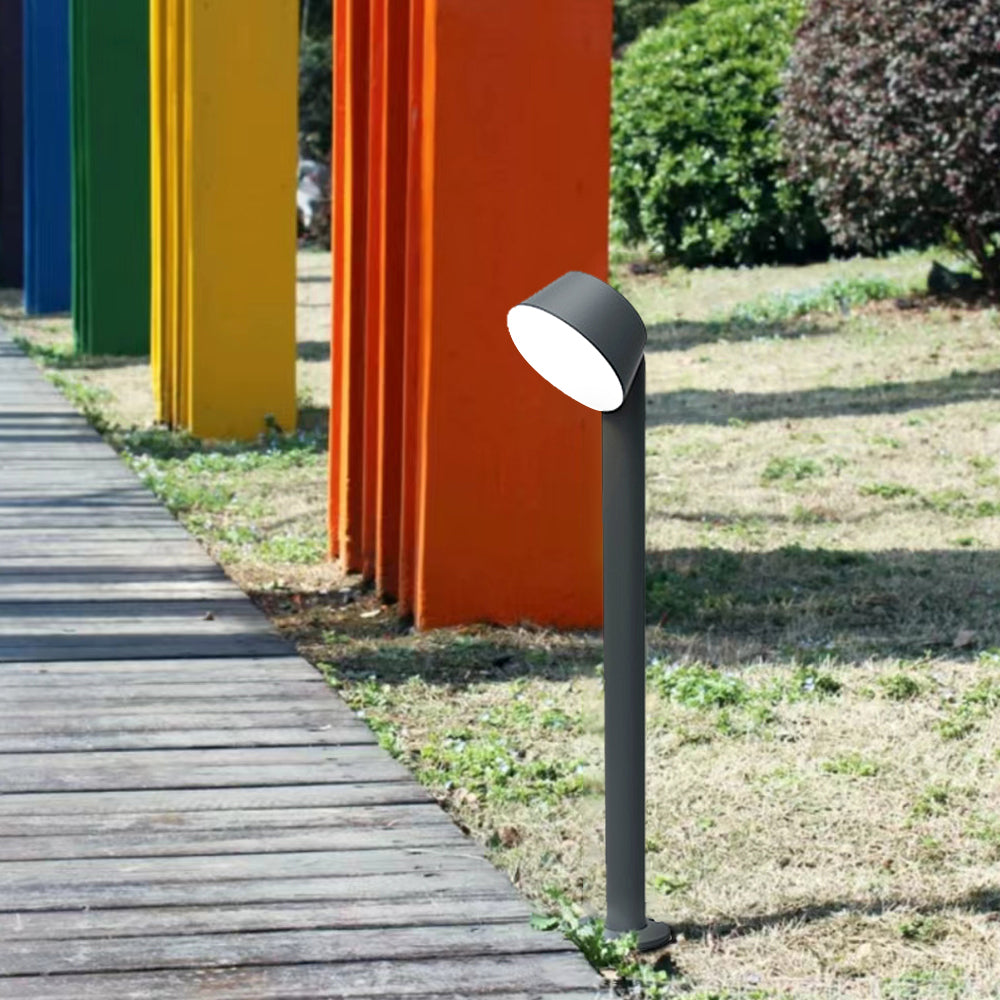 Ray Lampade da Esterno Moderno Metallo Cilindro Nero Giardino