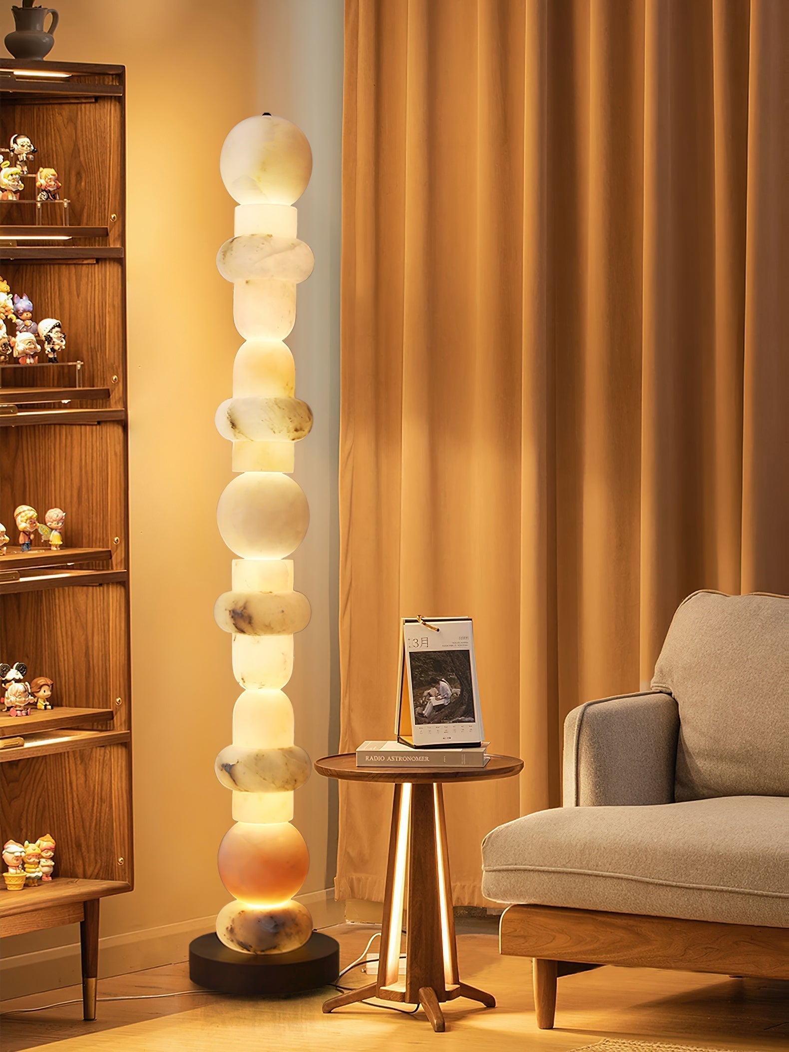 Pagoda Floor Lamp - Lamp Copper