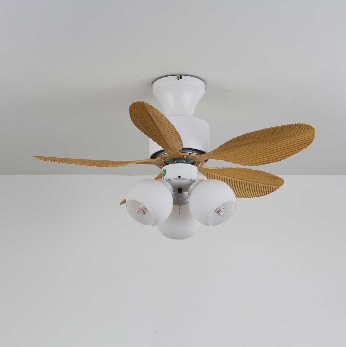 Ventilatore da Soffitto Althea Vintage in Legno con Luce