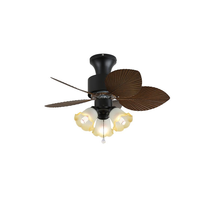 Ventilatore da soffitto Liora Tropicale con luce in vetro