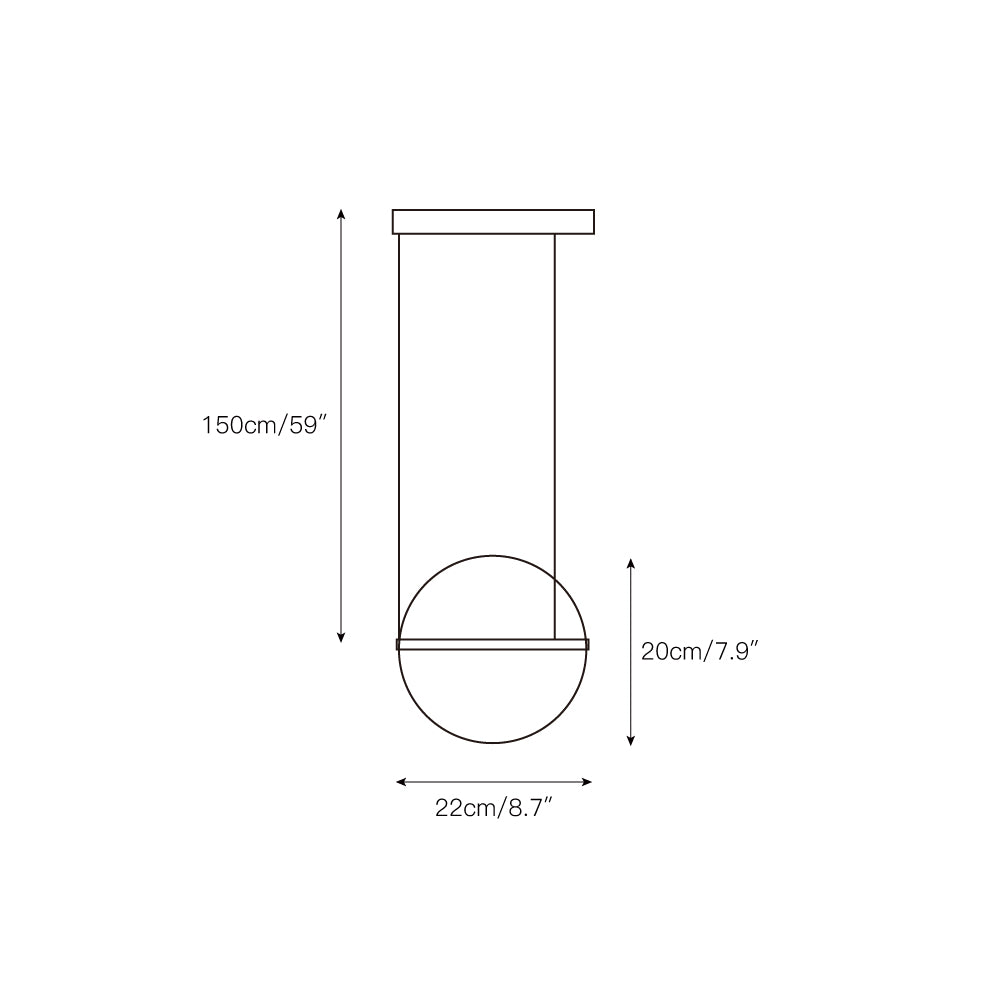 Vacaria Modern Minimalist Metal Plastic Pendant Lamp - Lamp Copper