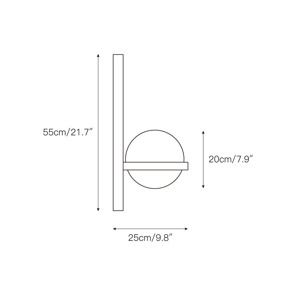 Olthaarae Modern Minimalist Plastic Metal Wall Lamp - Lamp Copper