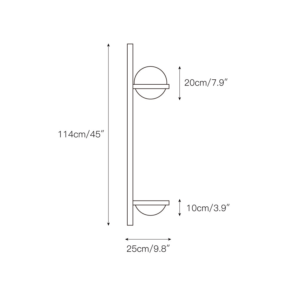 Olthaarae Modern Minimalist Plastic Metal Wall Lamp - Lamp Copper