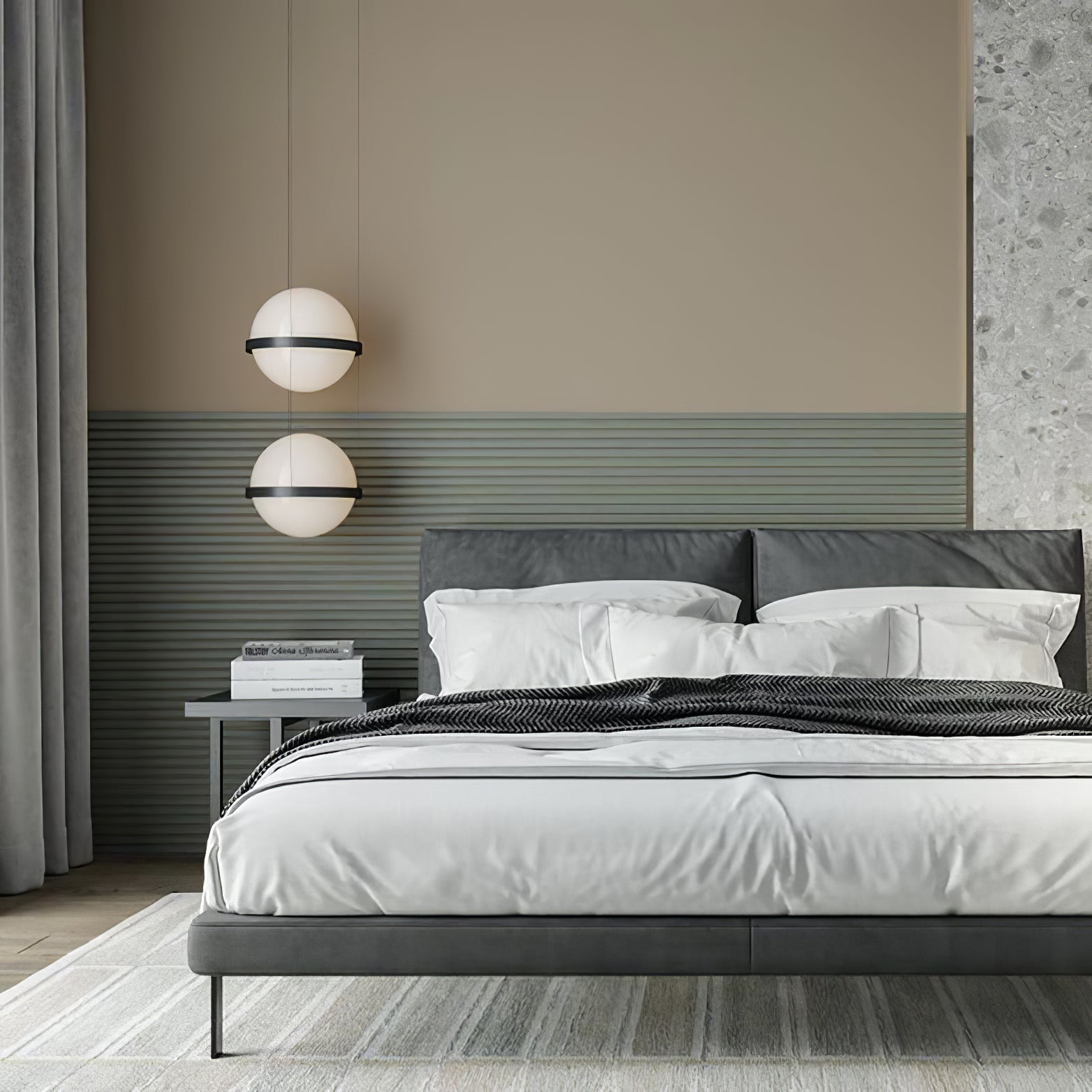 Vacaria Modern Minimalist Metal Plastic Pendant Lamp - Lamp Copper