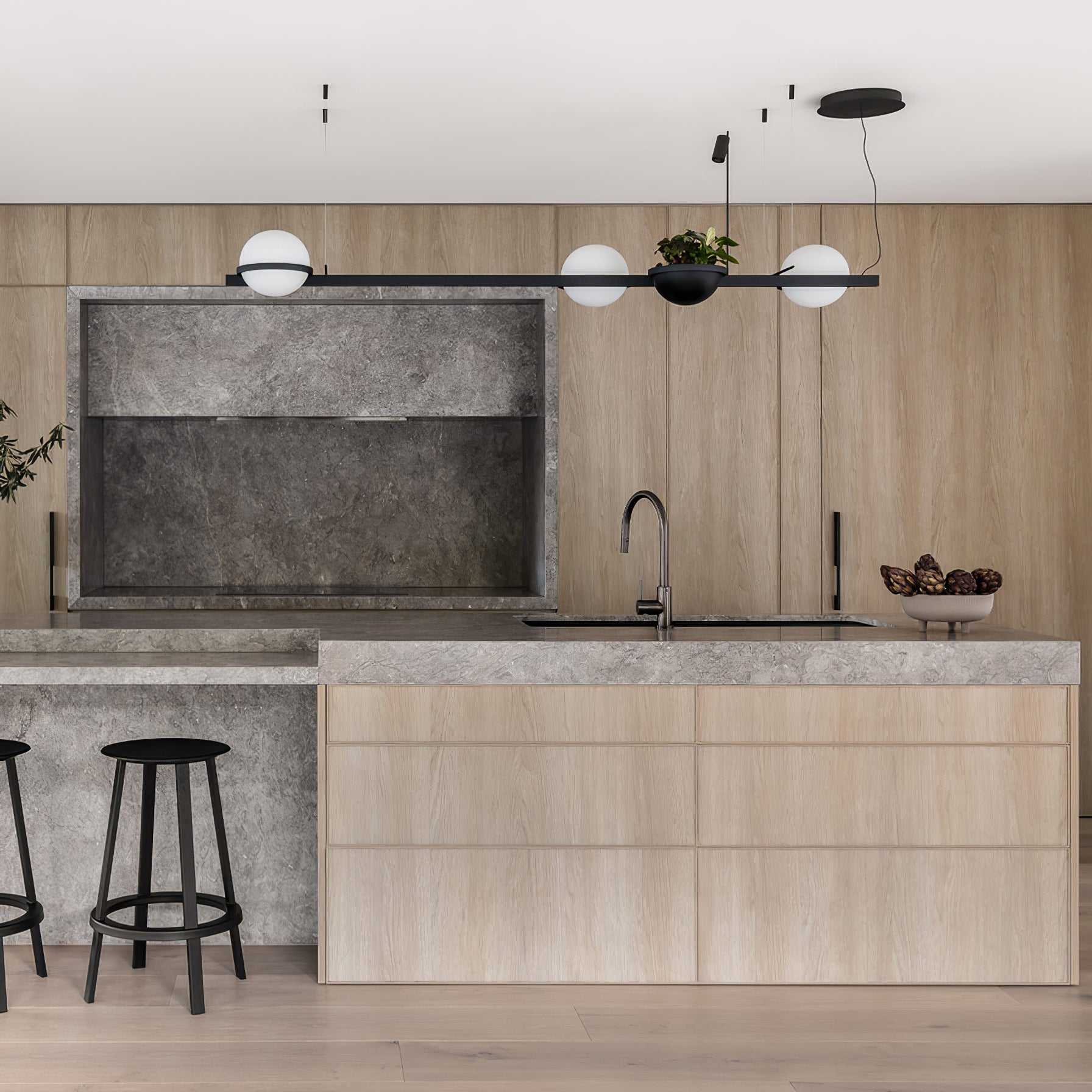 Vacaria Modern Minimalist Metal Plastic Pendant Lamp - Lamp Copper